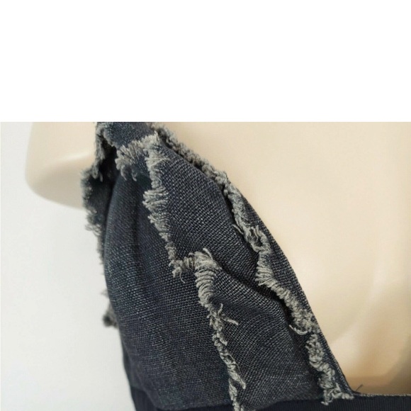 Oscar de la Renta Sundress Sz 8 Gray Runway Look Resort 2007 Ruffle Trim Pencil - Picture 4 of 8